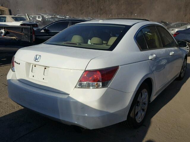 1HGCP26859A189576 - 2009 HONDA ACCORD EXL WHITE photo 4