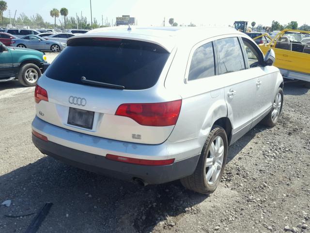 WA1BY74L57D058794 - 2007 AUDI Q7 3.6 QUA SILVER photo 4