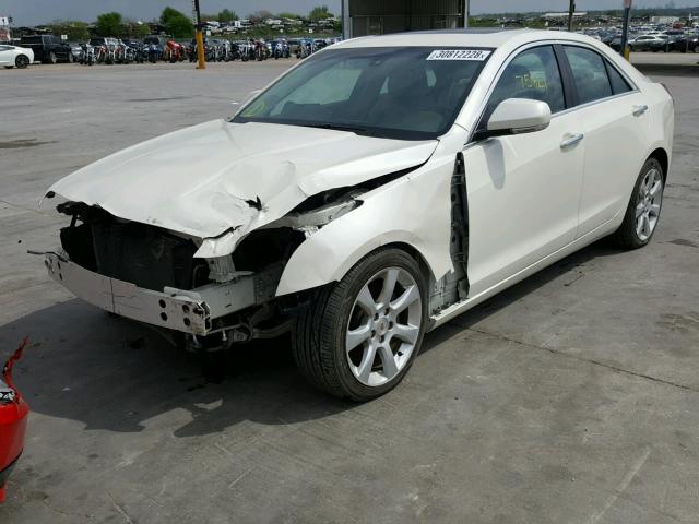 1G6AB5RXXD0137922 - 2013 CADILLAC ATS LUXURY WHITE photo 2