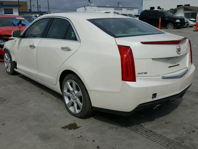 1G6AB5RXXD0137922 - 2013 CADILLAC ATS LUXURY WHITE photo 3