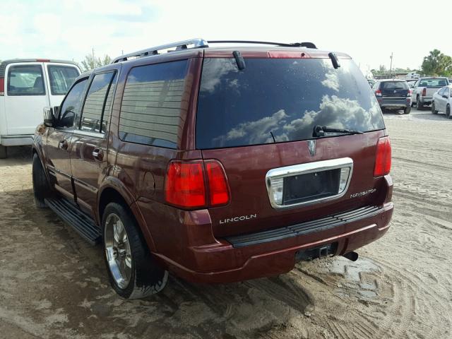 5LMFU28R93LJ41092 - 2003 LINCOLN NAVIGATOR MAROON photo 3