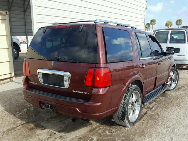 5LMFU28R93LJ41092 - 2003 LINCOLN NAVIGATOR 栗色 照片 4