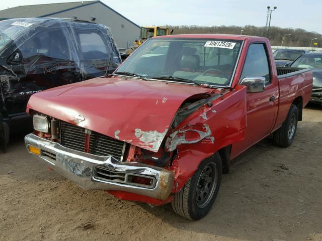 1N6SD11S9SC444723 - 1995 NISSAN TRUCK E/XE RED photo 2