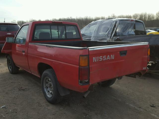 1N6SD11S9SC444723 - 1995 NISSAN TRUCK E/XE RED photo 3