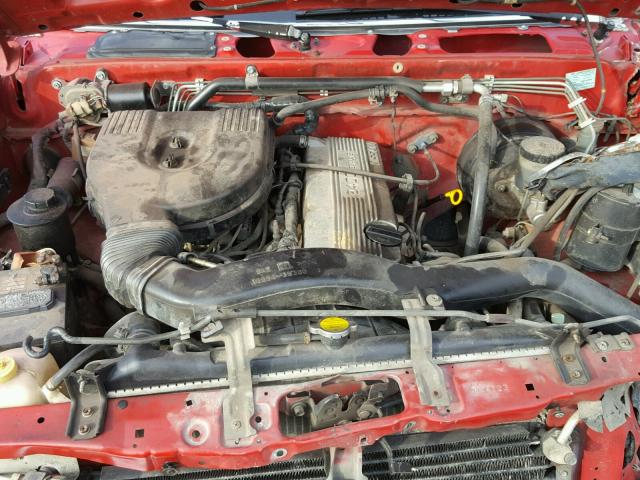 1N6SD11S9SC444723 - 1995 NISSAN TRUCK E/XE RED photo 7