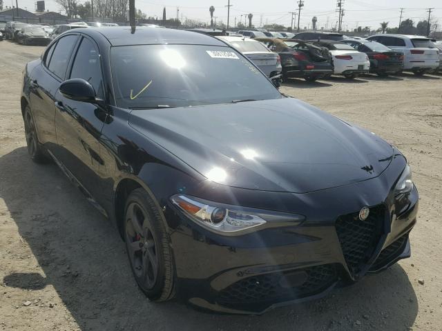 ZARFAEDNXH7548641 - 2017 ALFA ROMEO GIULIA Q4 BLACK photo 1