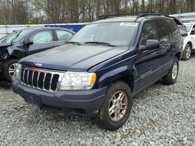 1J4GX48SX3C514331 - 2003 JEEP GRAND CHER BLUE photo 2