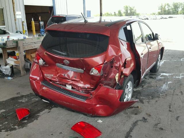 JN8AS5MT4DW005743 - 2013 NISSAN ROGUE S RED photo 4