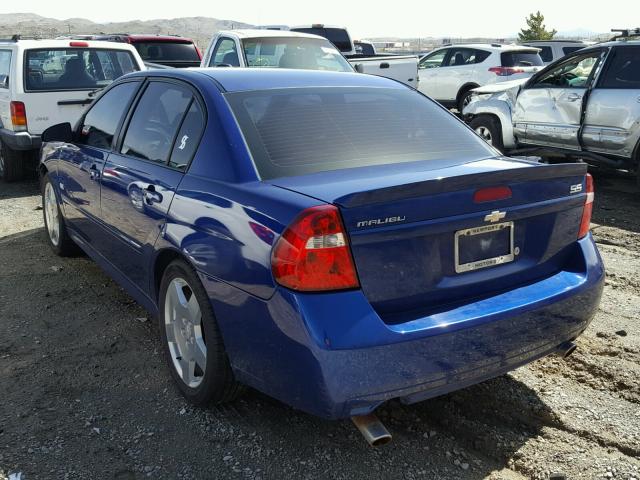 1G1ZW53116F282154 - 2006 CHEVROLET MALIBU SS BLUE photo 3