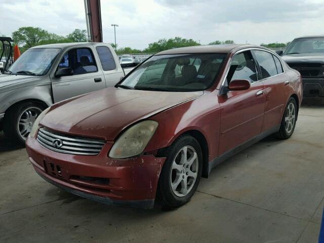 JNKCV51EX3M330374 - 2003 INFINITI G35 BURGUNDY photo 2