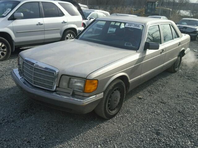 WDBCA35D9HA299130 - 1987 MERCEDES-BENZ 420 SEL TAN photo 2