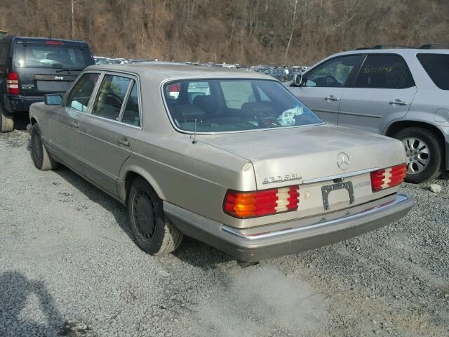 WDBCA35D9HA299130 - 1987 MERCEDES-BENZ 420 SEL TAN photo 3