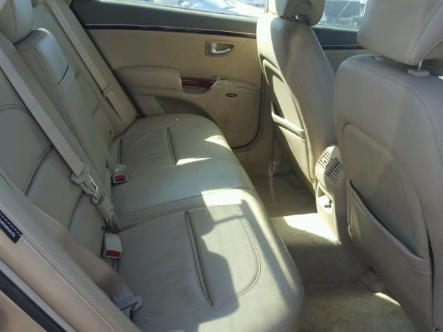 KMHFC46F77A148568 - 2007 HYUNDAI AZERA SE GOLD photo 6