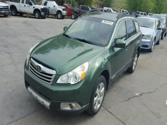 4S4BRDLC8B2349180 - 2011 SUBARU OUTBACK 3. GREEN photo 2