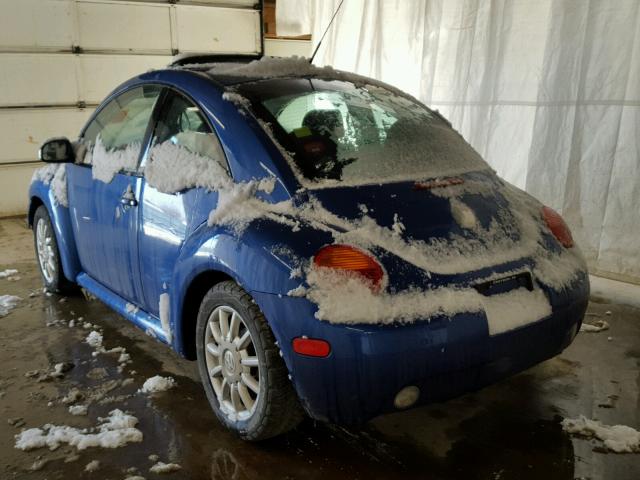 3VWCK21C04M402337 - 2004 VOLKSWAGEN NEW BEETLE 蓝色 照片 3