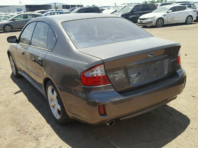 4S3BL626887206545 - 2008 SUBARU LEGACY 2.5 BROWN photo 3