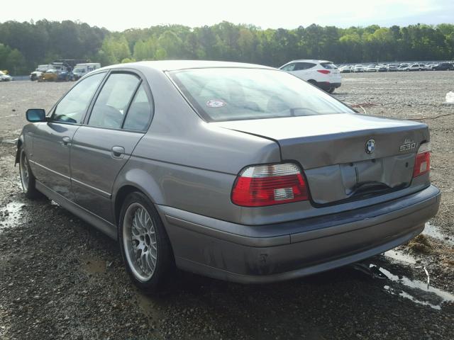 WBADT63422CH87481 - 2002 BMW 530 I AUTO GRAY photo 3