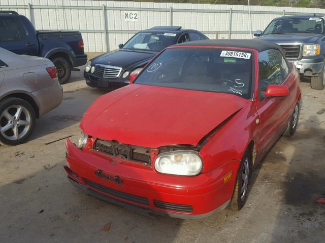 3VWCC21V4YM807623 - 2000 VOLKSWAGEN CABRIO GL RED photo 2