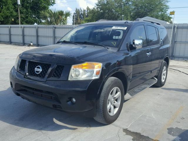 5N1AA0ND8BN613398 - 2011 NISSAN ARMADA SV BLACK photo 2