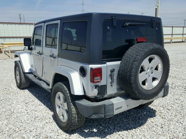1J4BA5H17BL598650 - 2011 JEEP WRANGLER U SILVER photo 3