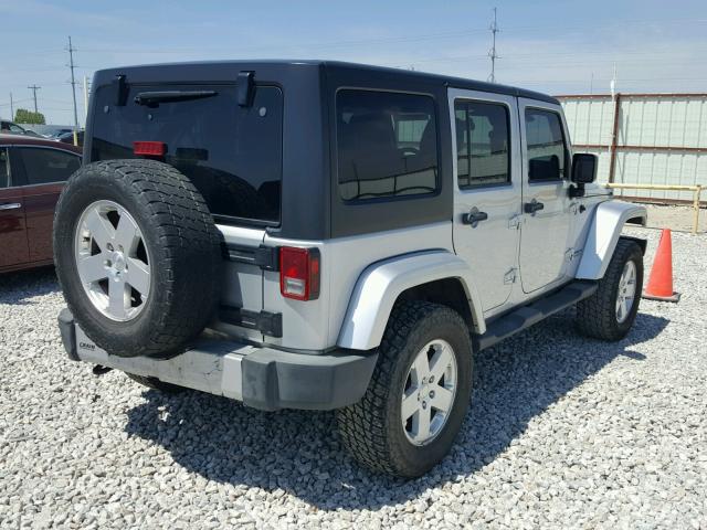 1J4BA5H17BL598650 - 2011 JEEP WRANGLER U SILVER photo 4