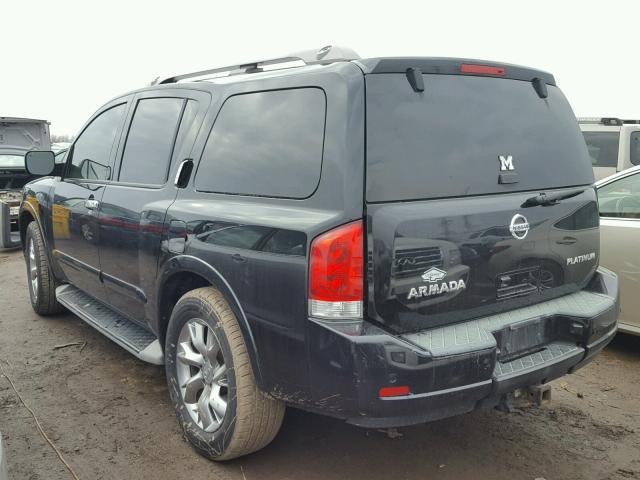 5N1AA0ND9BN616259 - 2011 NISSAN ARMADA SV BLACK photo 3