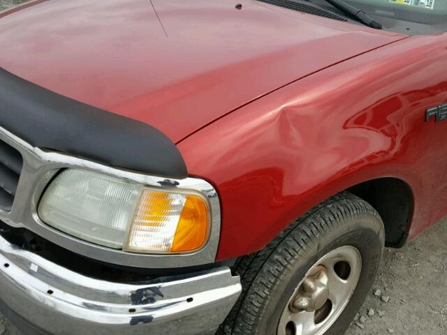 1FTRF17262NB31345 - 2002 FORD F150 BURGUNDY photo 9