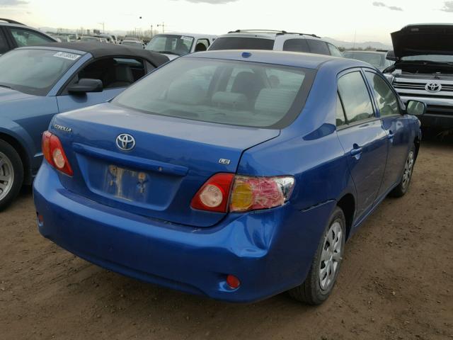 2T1BU4EE8AC389292 - 2010 TOYOTA COROLLA BA BLUE photo 4