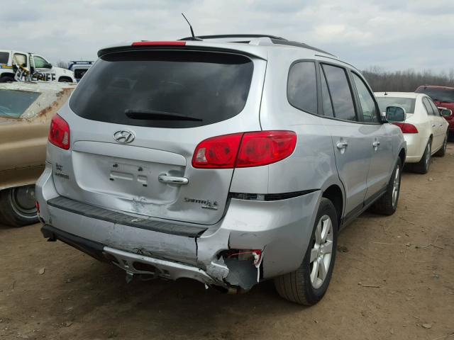 5NMSH13E27H074903 - 2007 HYUNDAI SANTA FE S SILVER photo 4