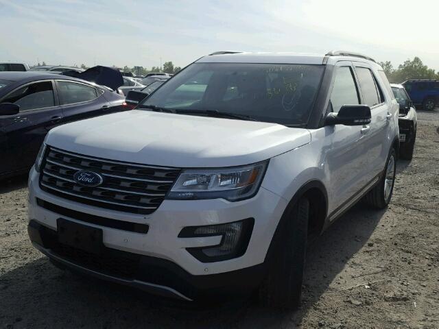 1FM5K7D86HGA22057 - 2017 FORD EXPLORER X WHITE photo 2