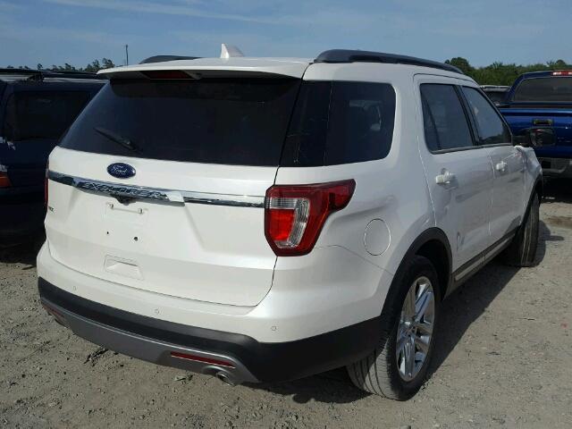 1FM5K7D86HGA22057 - 2017 FORD EXPLORER X WHITE photo 4