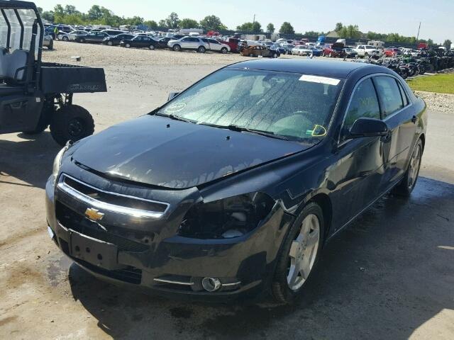 1G1ZJ57769F107271 - 2009 CHEVROLET MALIBU 2LT BLACK photo 2