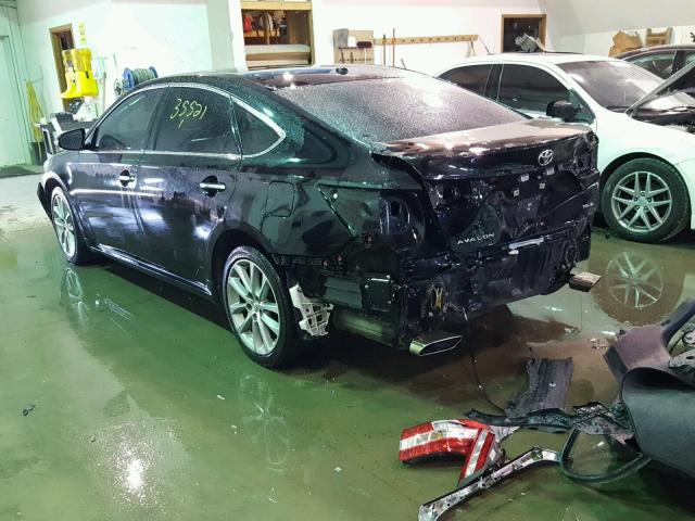 4T1BK1EB8EU133779 - 2014 TOYOTA AVALON BAS BLACK photo 3