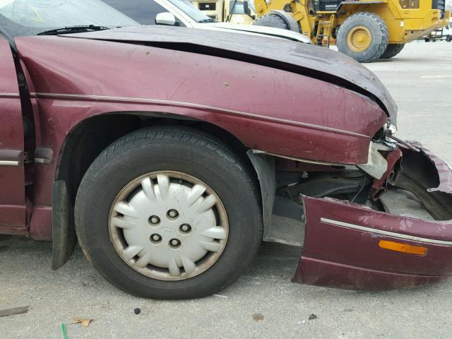 2G1WL52M8V1127551 - 1997 CHEVROLET LUMINA BAS მუქწითელი ფოტო 10