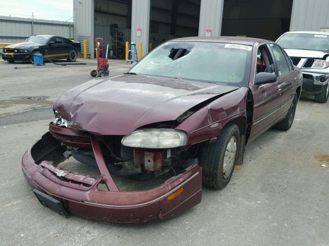 2G1WL52M8V1127551 - 1997 CHEVROLET LUMINA BAS MAROON photo 2