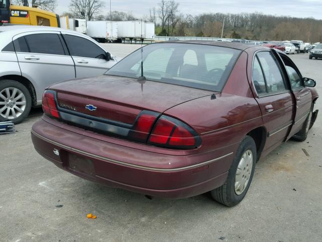 2G1WL52M8V1127551 - 1997 CHEVROLET LUMINA BAS MAROON photo 4