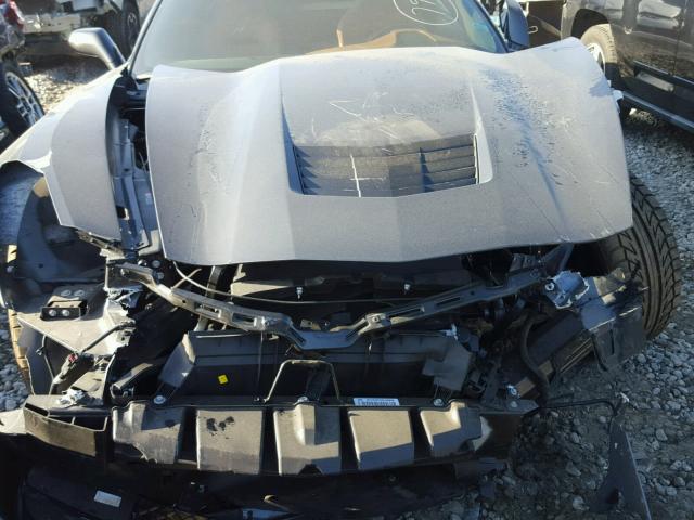 1G1YF2D74E5105826 - 2014 CHEVROLET CORVETTE S GRAY photo 9