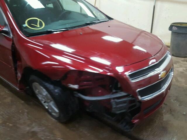 1G1ZC5E17BF274799 - 2011 CHEVROLET MALIBU 1LT 红色 照片 9