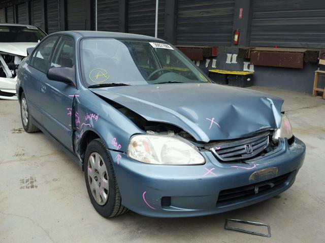 2HGEJ6610YH585015 - 2000 HONDA CIVIC BASE TEAL photo 1