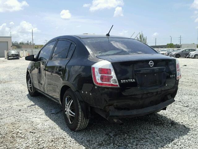 3N1AB61E77L622252 - 2007 NISSAN SENTRA 2.0 BLACK photo 3