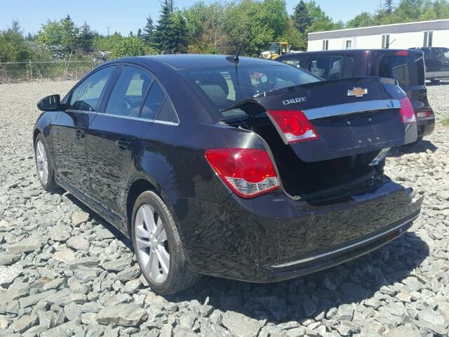 1G1PG5SC7C7161447 - 2012 CHEVROLET CRUZE LT BLACK photo 3