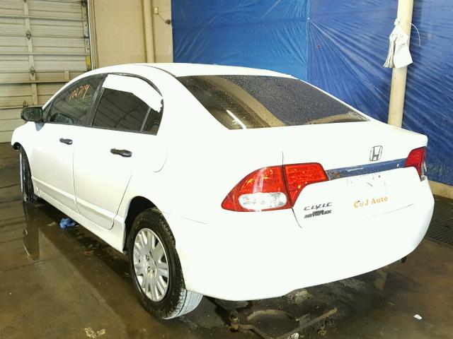 2HGFA16369H334560 - 2009 HONDA CIVIC VP WHITE photo 3