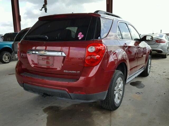 2CNALDEW3A6234895 - 2010 CHEVROLET EQUINOX LT RED photo 4