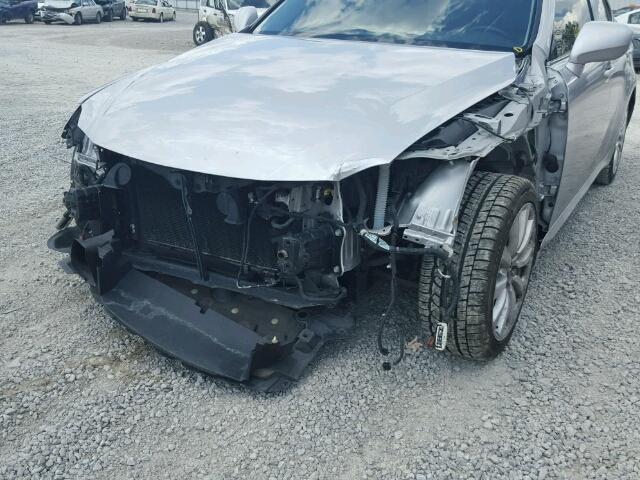 JTHBK262285076307 - 2008 LEXUS IS 250 SILVER photo 9