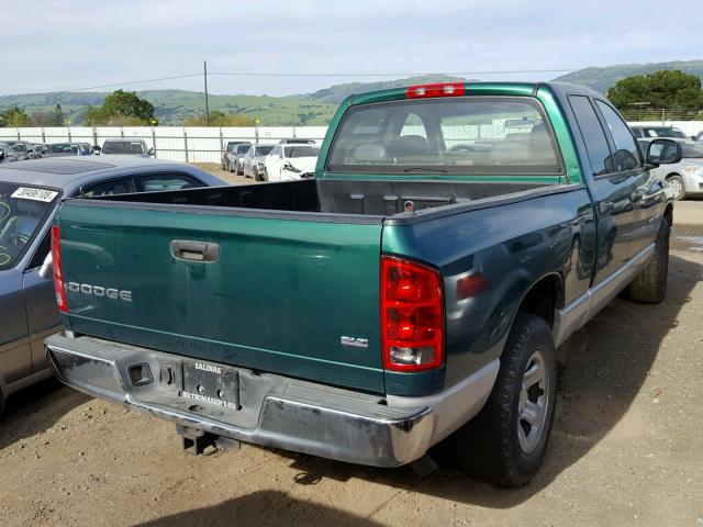 1D7HA18N44S528629 - 2004 DODGE RAM 1500 S GREEN photo 4