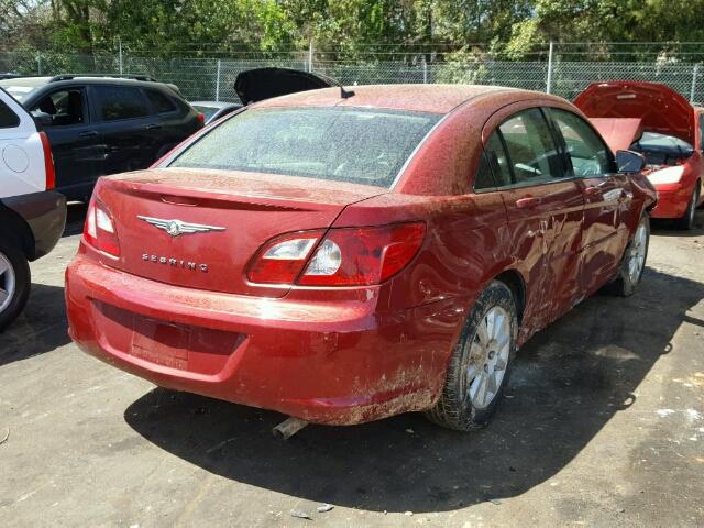 1C3LC46K67N548462 - 2007 CHRYSLER SEBRING RED photo 4