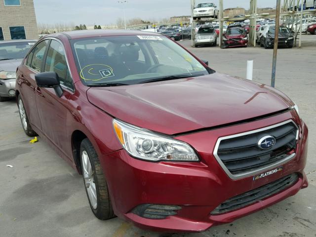 4S3BNAA62H3029691 - 2017 SUBARU LEGACY 2.5 RED photo 1