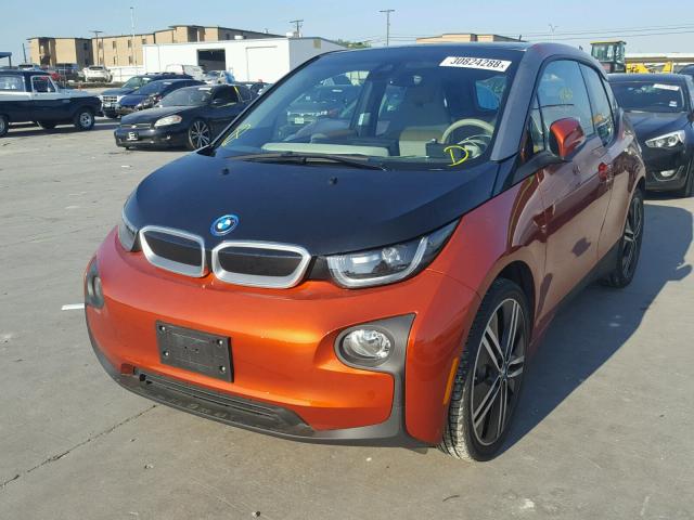 WBY1Z2C51EV285071 - 2014 BMW I3 BEV MAROON photo 2