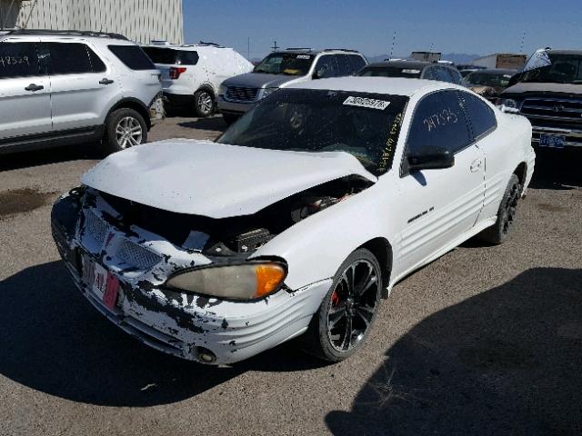 1G2NE12TXYM876832 - 2000 PONTIAC GRAND AM S თეთრი ფოტო 2