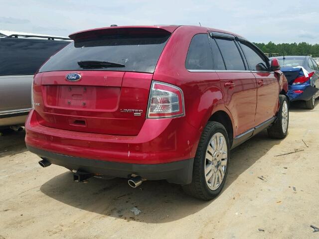 2FMDK4KCXABA66318 - 2010 FORD EDGE LIMIT RED photo 4